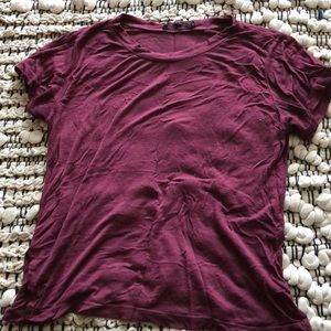 Comfy maroon crop top